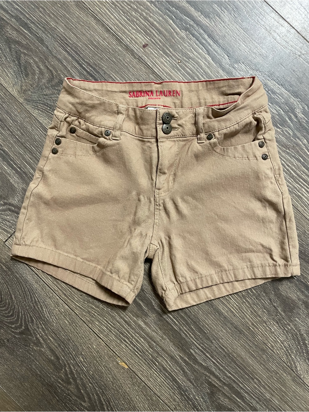 Sabrina Lauren shorts Women's Tan Casual Shorts stretch size 8
